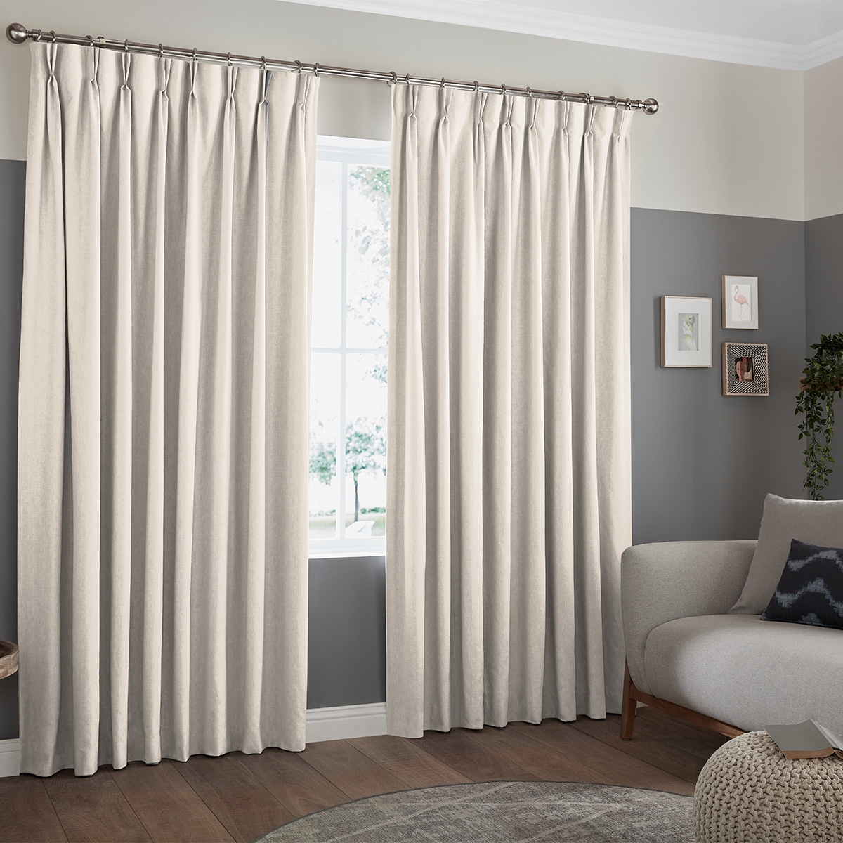 Product photograph of Casey Ivory Curtain from Choice Furniture Superstore.