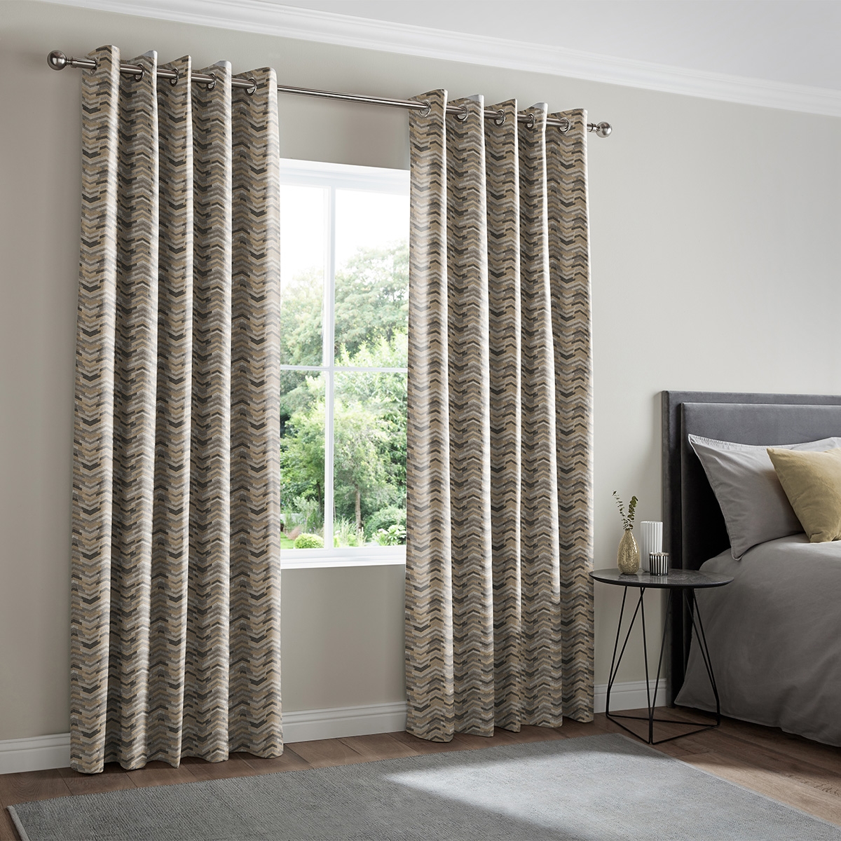 Product photograph of Diaz Graphite Curtain from Choice Furniture Superstore.