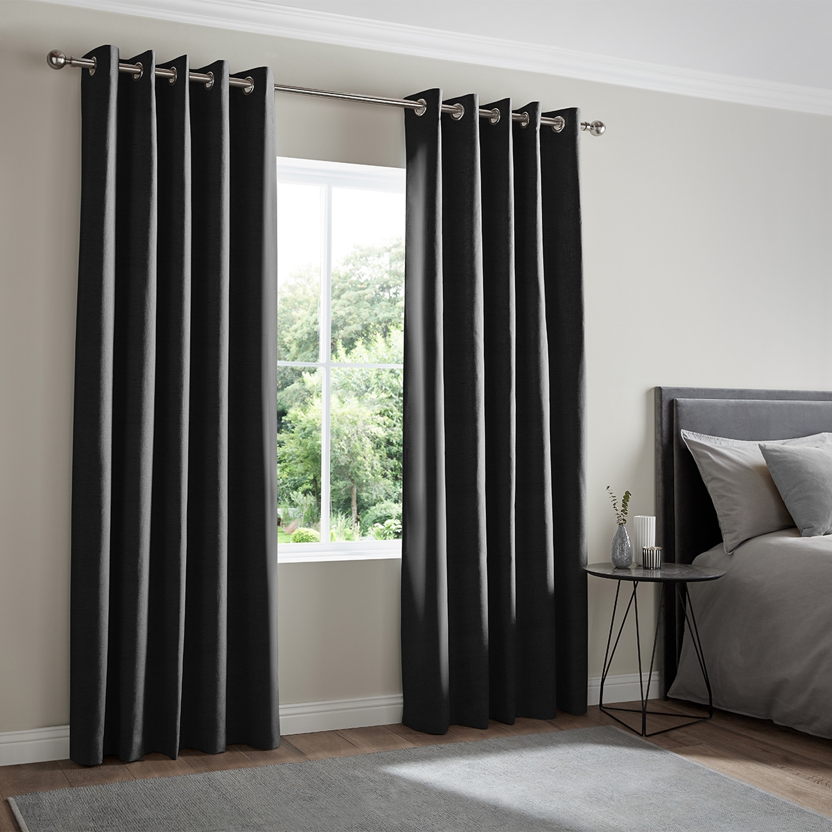 Product photograph of Dier Ebony Curtain from Choice Furniture Superstore.