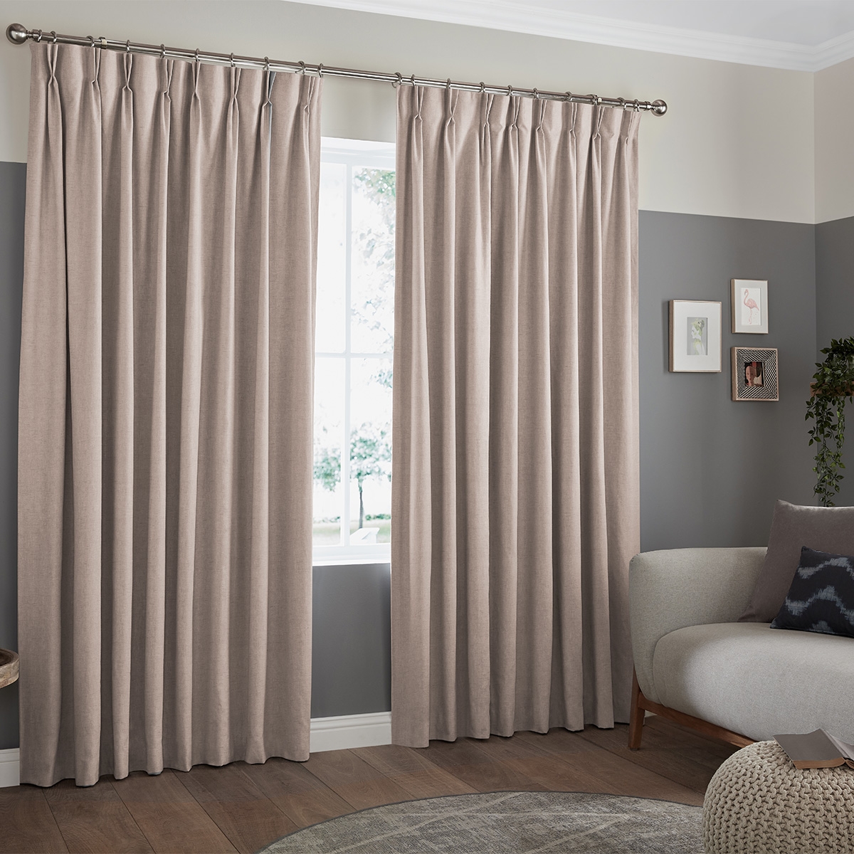 Product photograph of Dier Pewter Curtain from Choice Furniture Superstore.