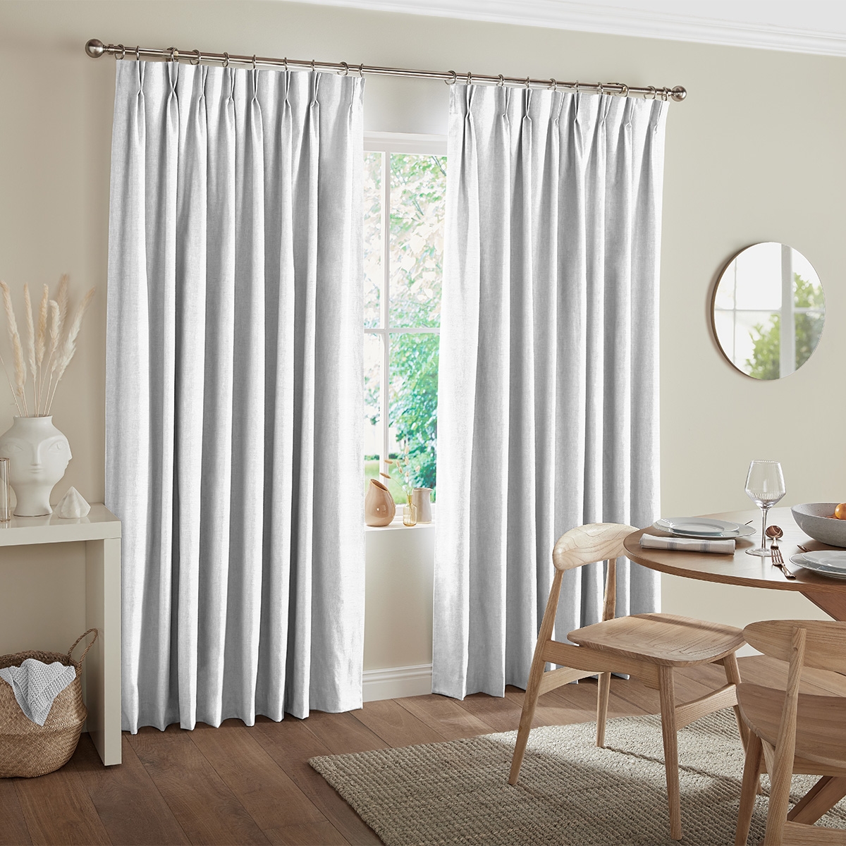 Product photograph of Dier White Curtain from Choice Furniture Superstore.