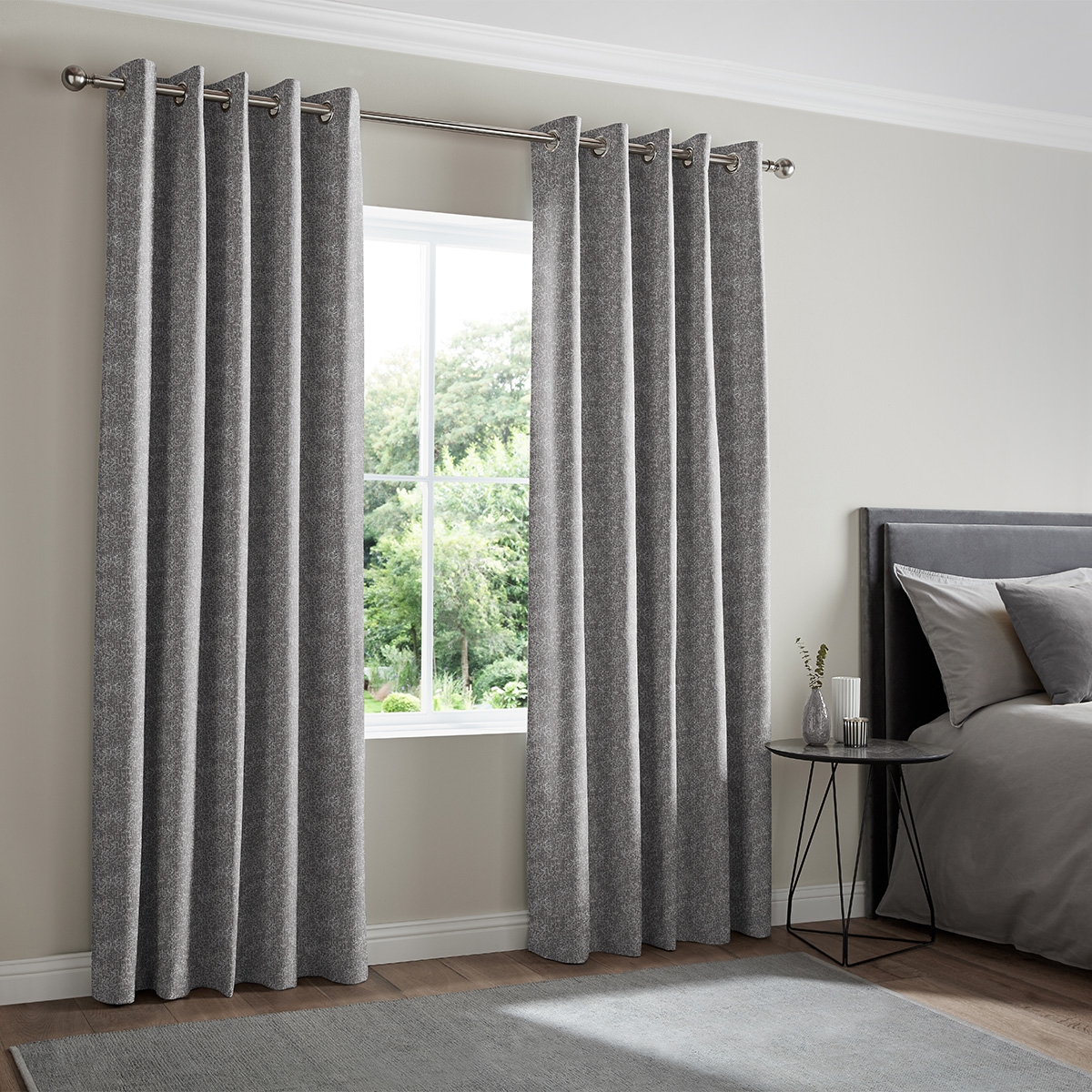 Product photograph of Grant Slate Curtain from Choice Furniture Superstore.