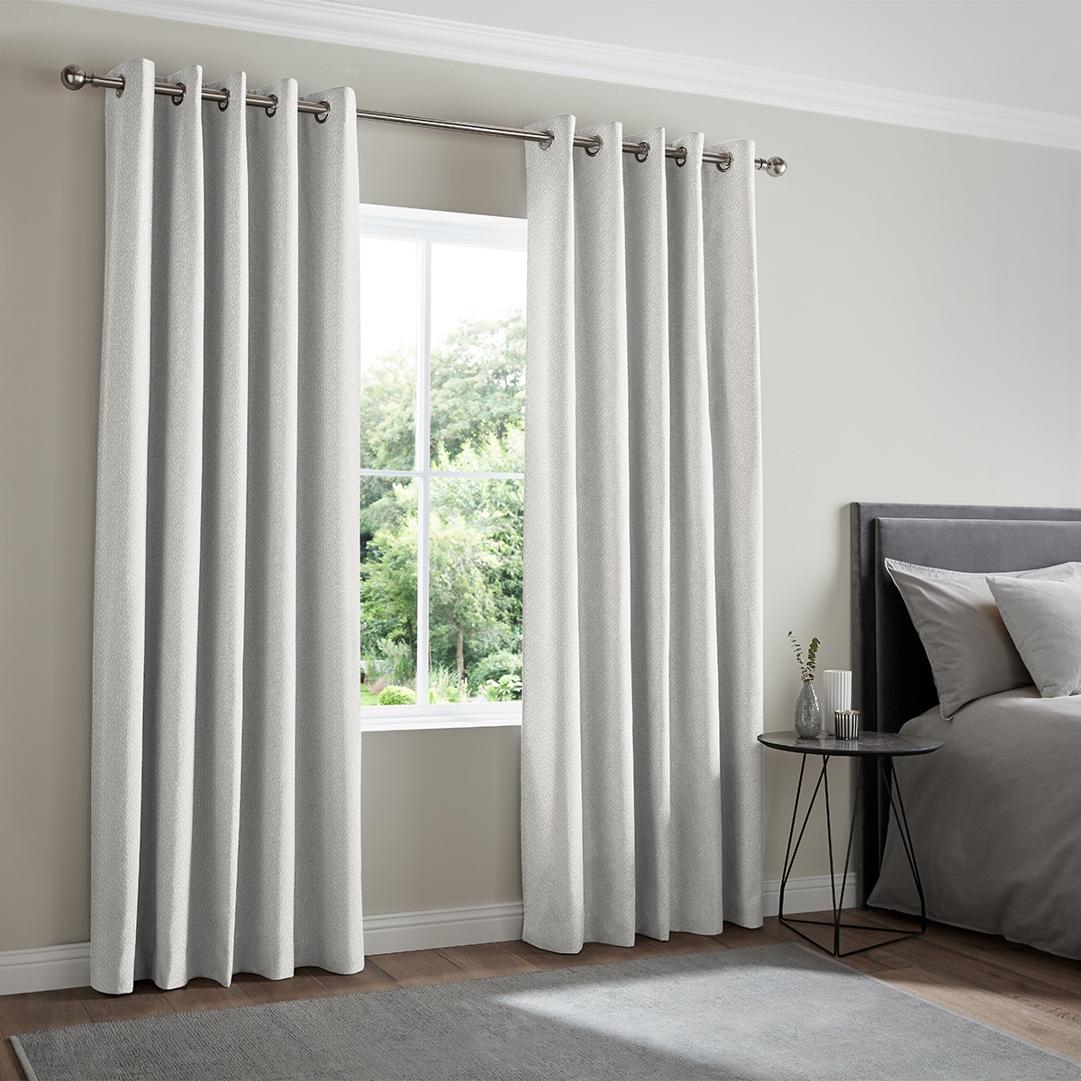 Product photograph of Kane Silver Curtain from Choice Furniture Superstore.