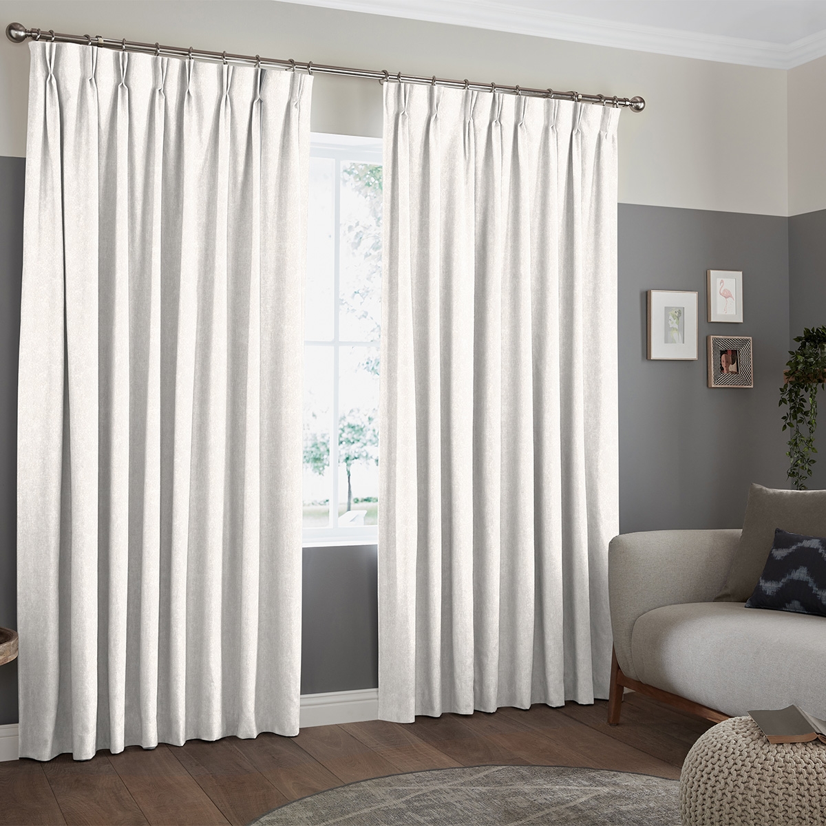 Product photograph of Lars Ivory Curtain from Choice Furniture Superstore.
