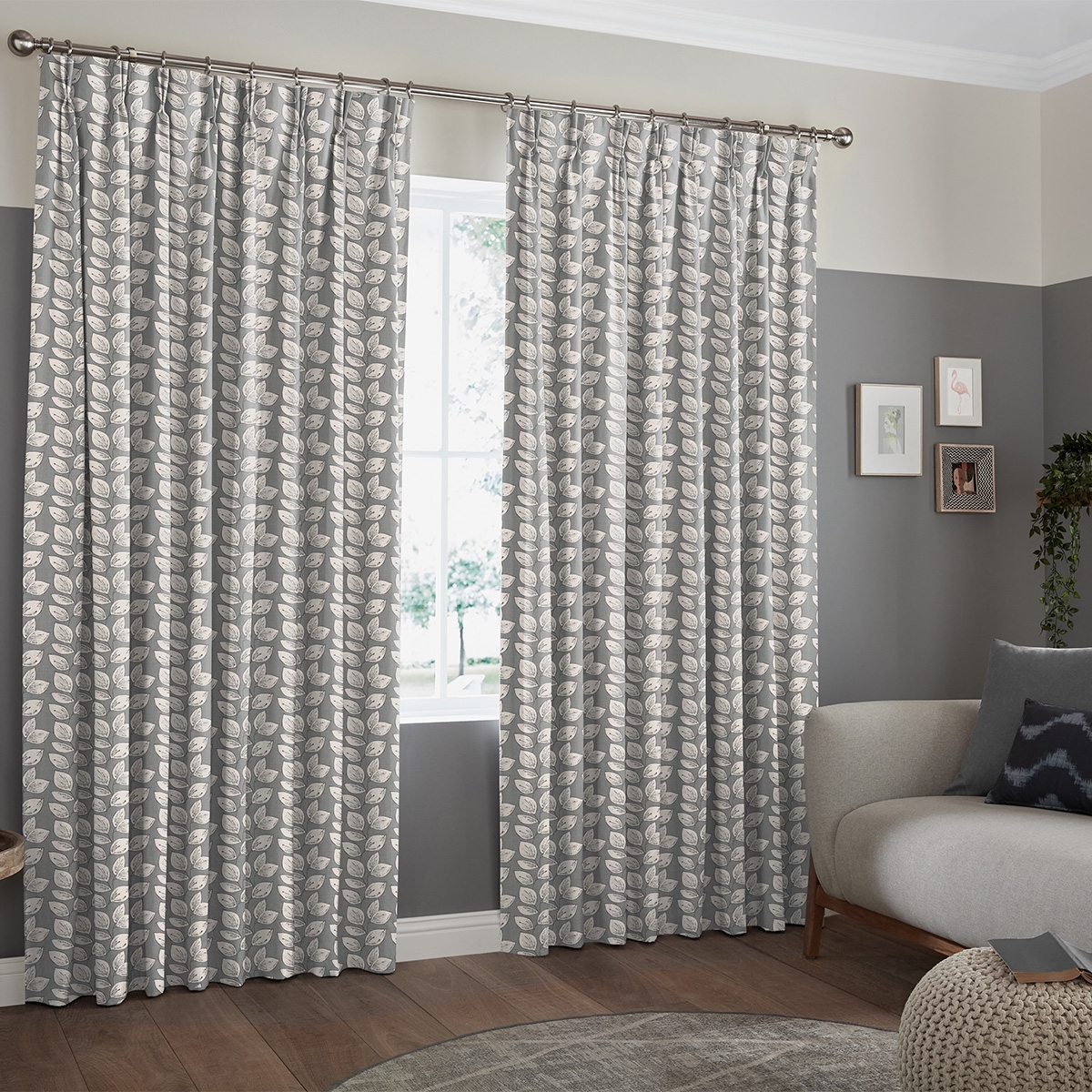 Product photograph of Leno Coal Curtain from Choice Furniture Superstore.