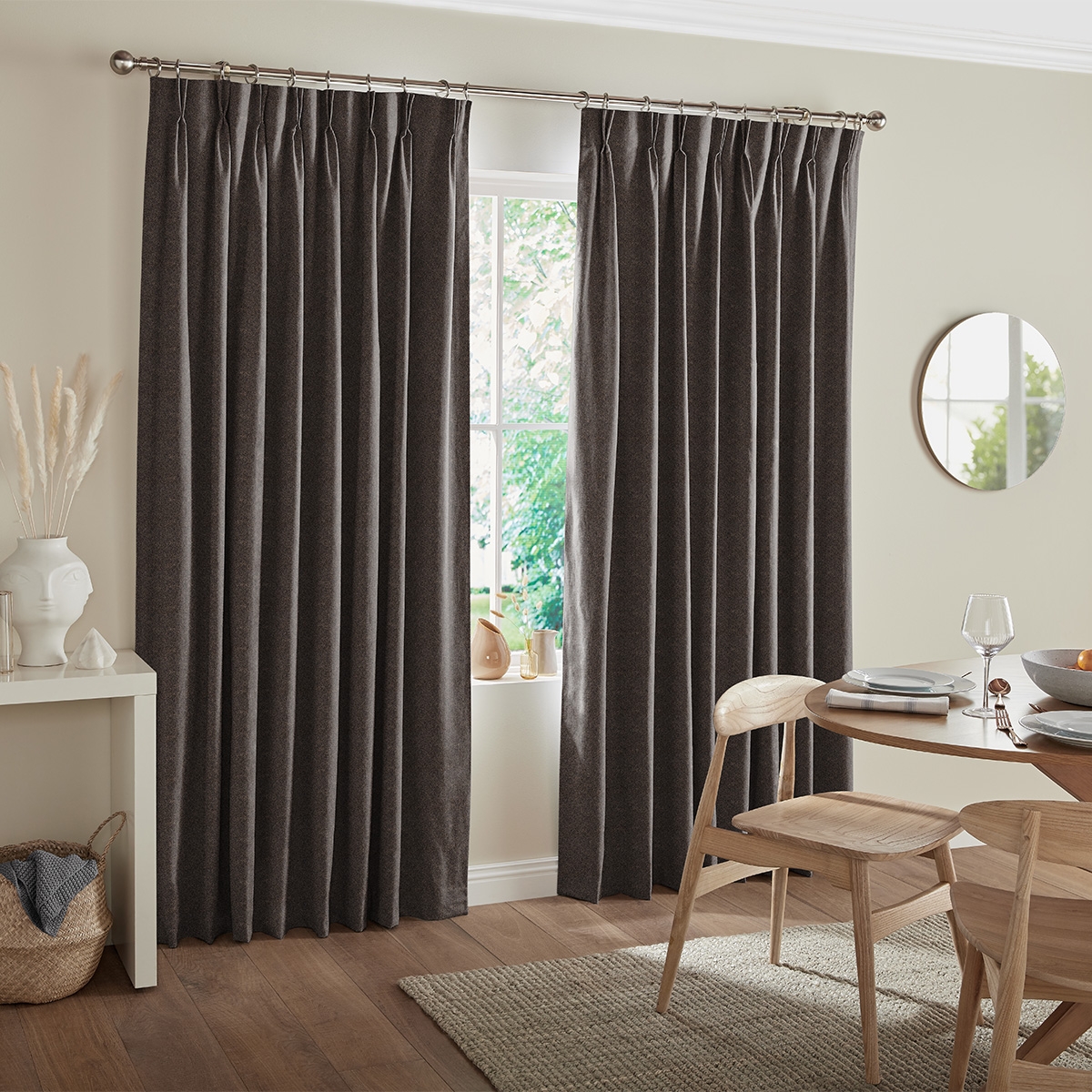 Product photograph of Mata Chocolate Curtain from Choice Furniture Superstore.