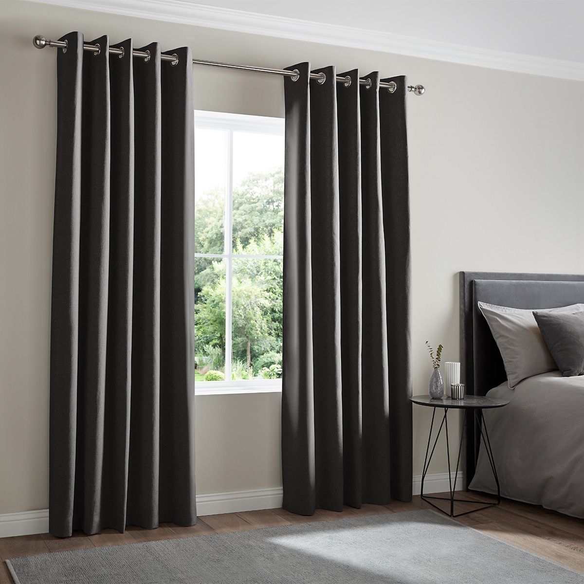 Product photograph of Mata Ebony Curtain from Choice Furniture Superstore.