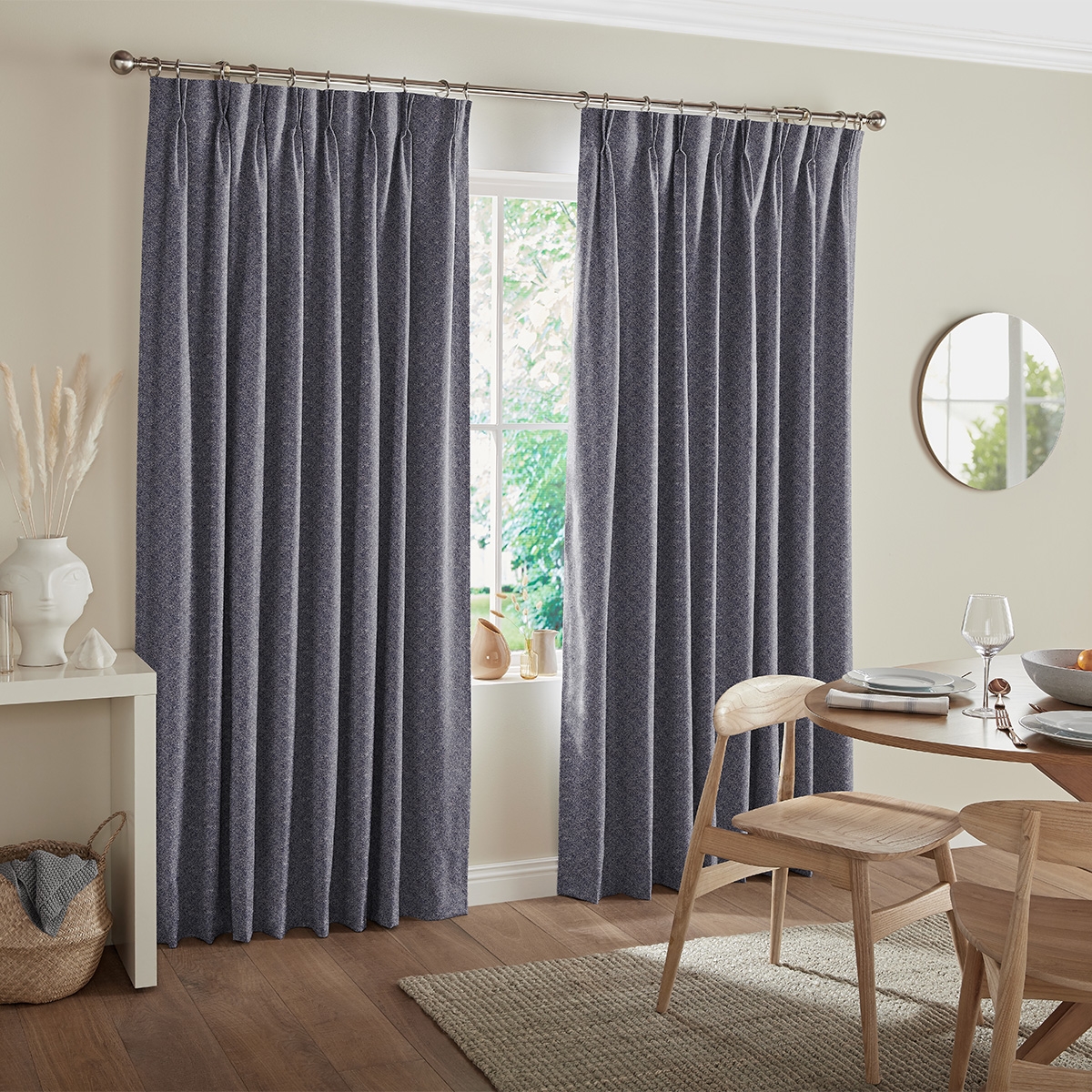 Product photograph of Mata Indigo Curtain from Choice Furniture Superstore.