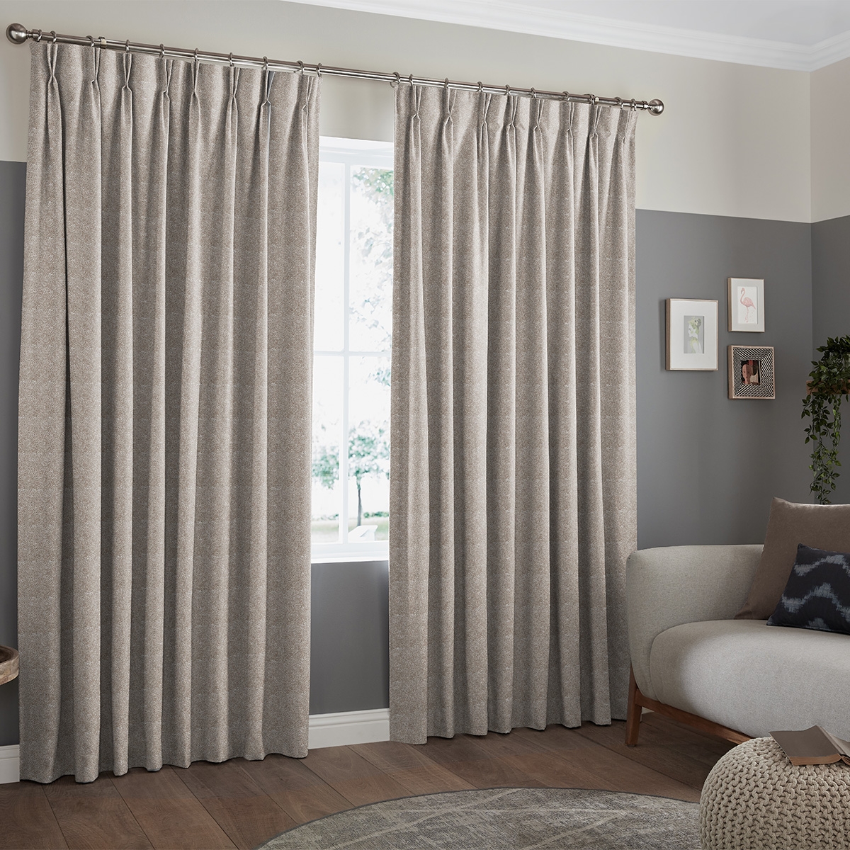 Product photograph of Mata Nougat Curtain from Choice Furniture Superstore.