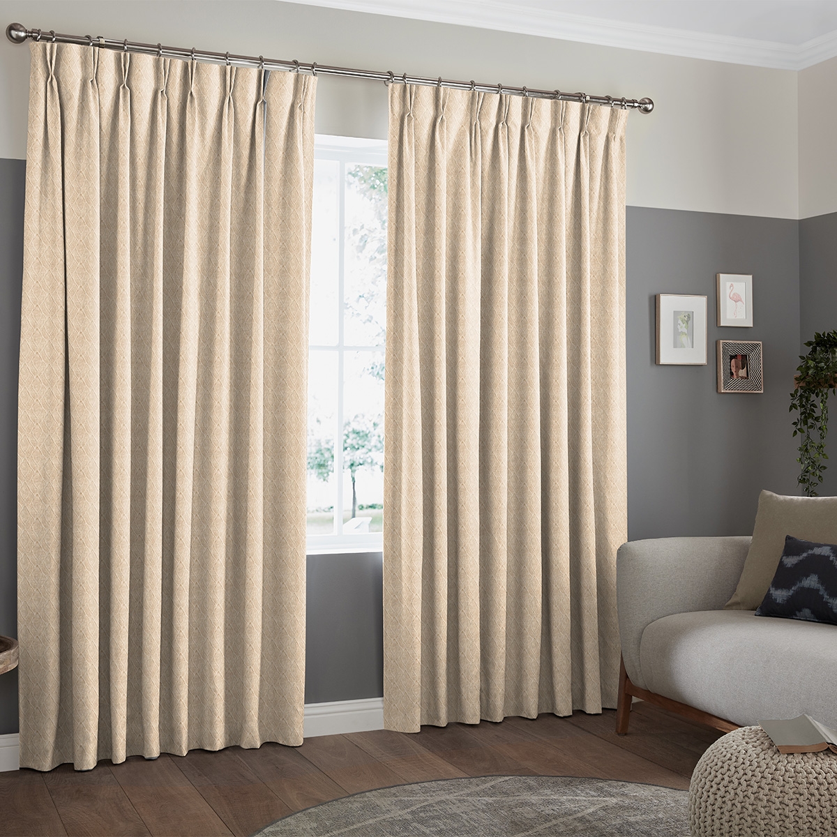 Product photograph of Matip Champagne Curtain from Choice Furniture Superstore.