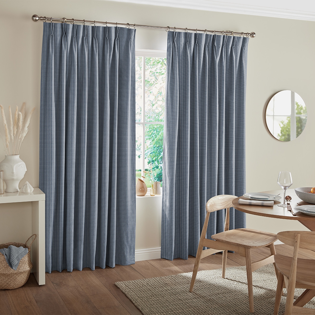 Product photograph of Palmer Indigo Curtain from Choice Furniture Superstore.