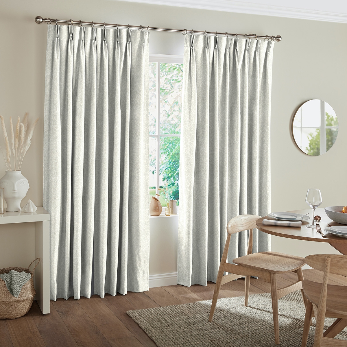 Product photograph of Ramsey Ivory Curtain from Choice Furniture Superstore.