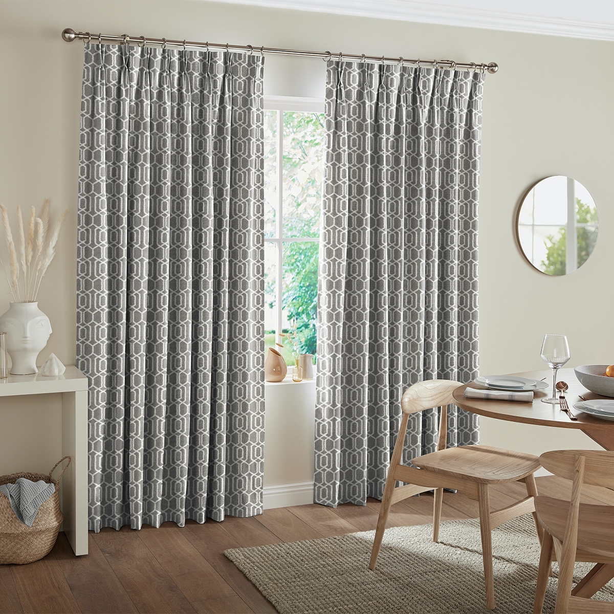 Product photograph of Robben Graphite Curtain from Choice Furniture Superstore.