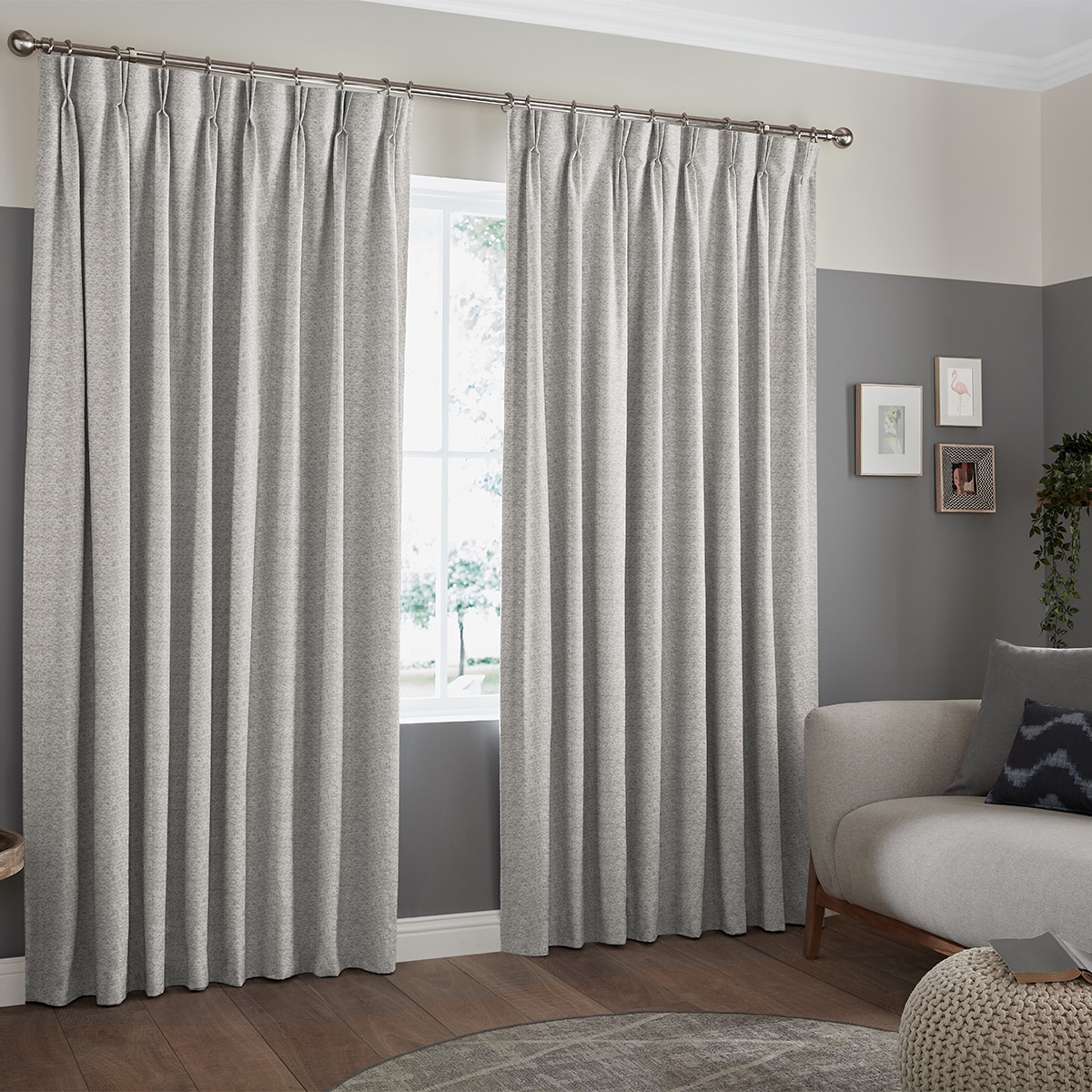 Product photograph of Rodon Dove Curtain from Choice Furniture Superstore.
