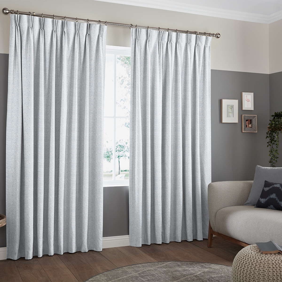 Product photograph of Rodon Silver Curtain from Choice Furniture Superstore.