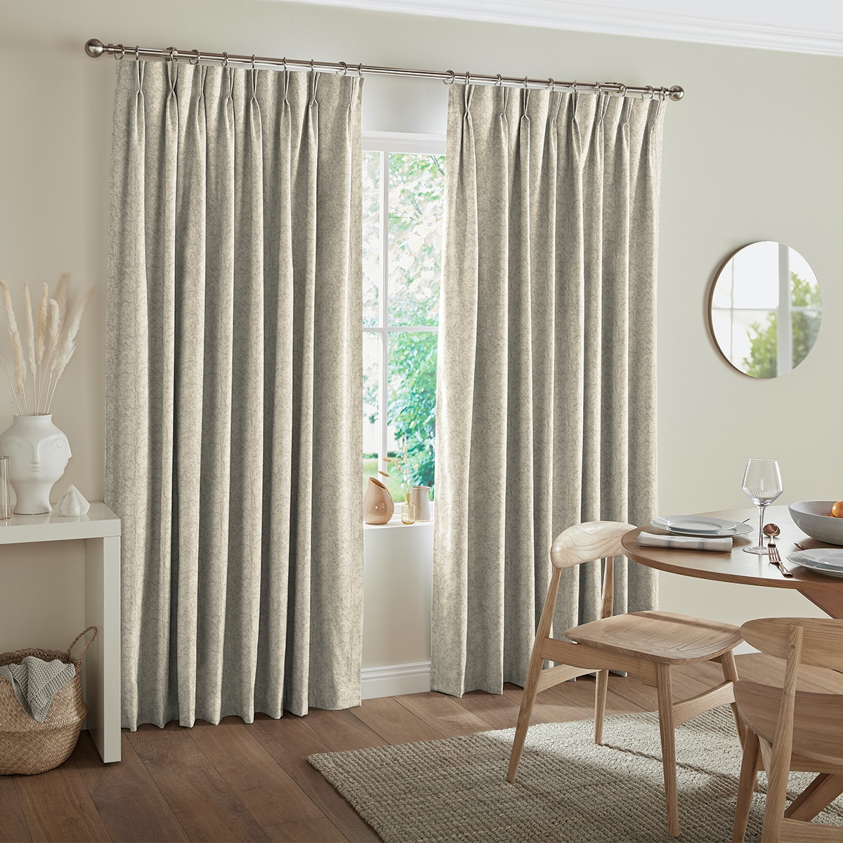 Product photograph of Sami Oyster Curtain from Choice Furniture Superstore.
