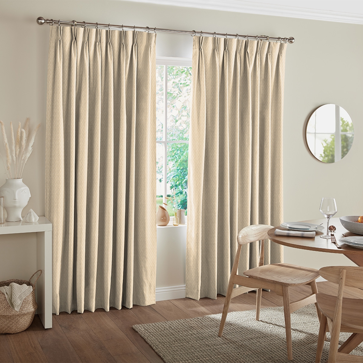 Product photograph of Skipp Champagne Curtain from Choice Furniture Superstore.