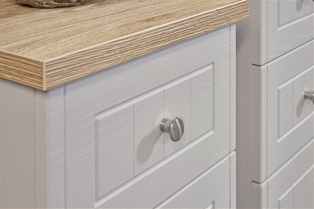 Product photograph of Vienna Cashmere 2 Drawer Bedside Cabinet from Choice Furniture Superstore.