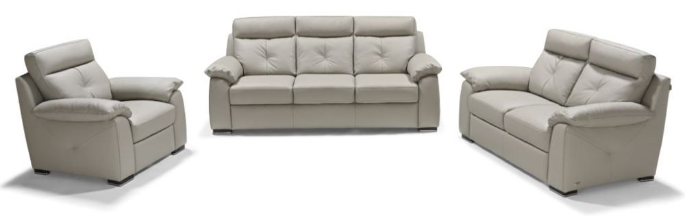 Product photograph of Bari Moon Leather 2 Seater Sofa from Choice Furniture Superstore.