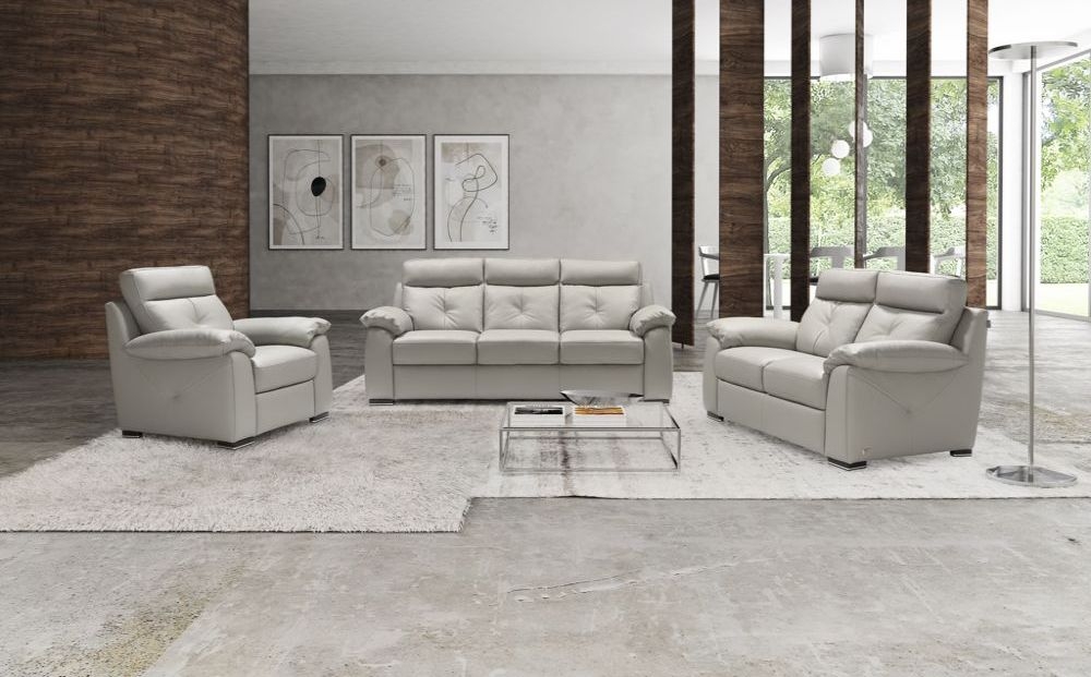 Product photograph of Bari Moon Leather 2 Seater Sofa from Choice Furniture Superstore.