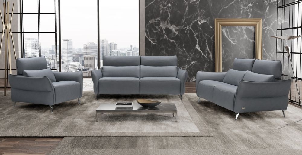 Product photograph of Perlini Leather Sofa Suite from Choice Furniture Superstore.