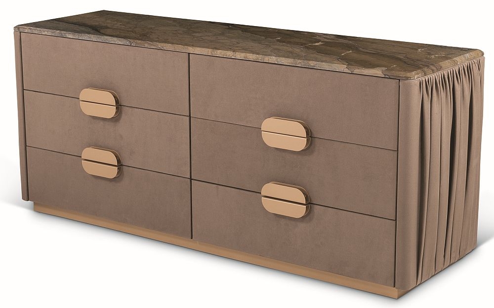 Product photograph of Stone International Marylin Marble Chest Of Drawer from Choice Furniture Superstore.