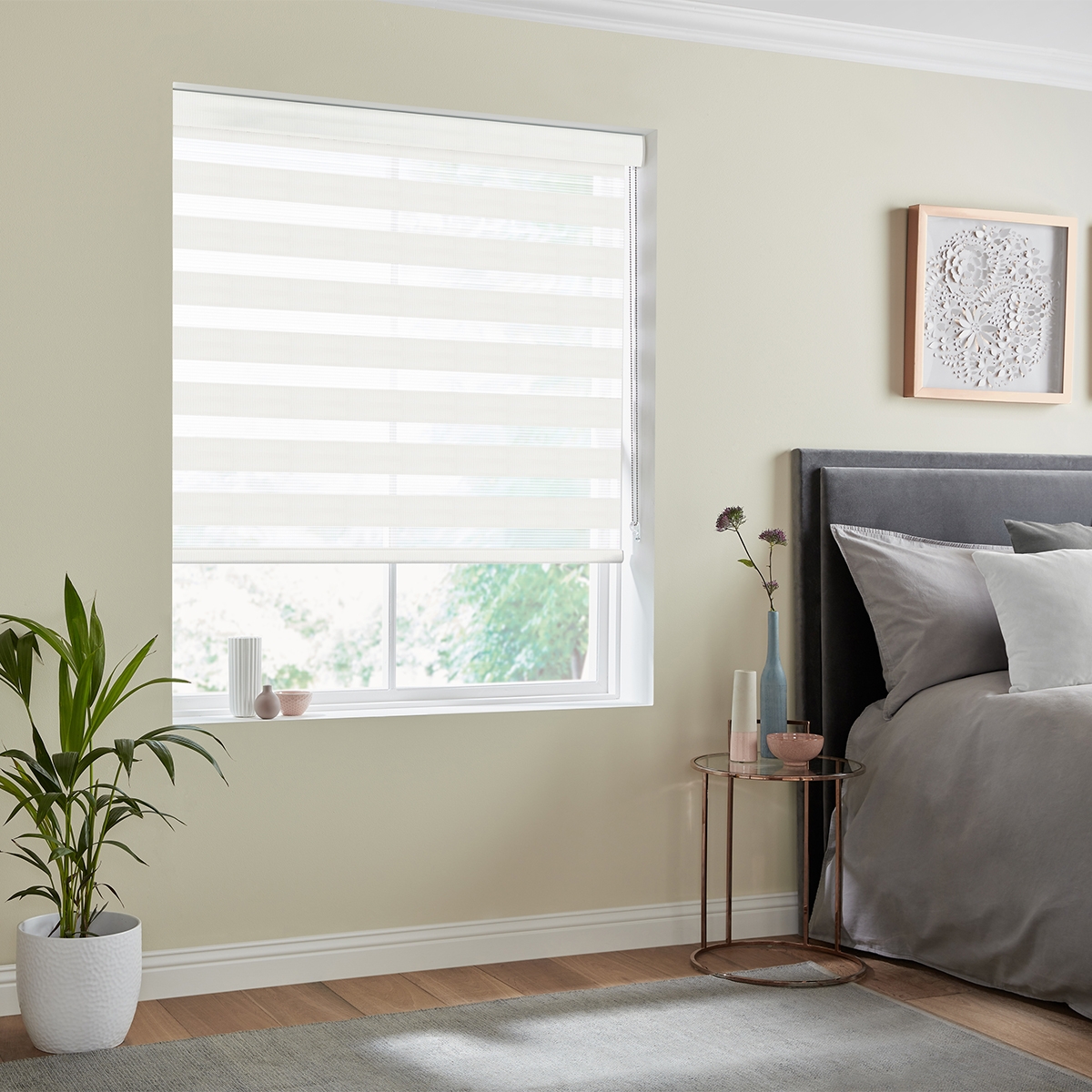 Product photograph of Milan Pearl Fifty50 Blinds from Choice Furniture Superstore.