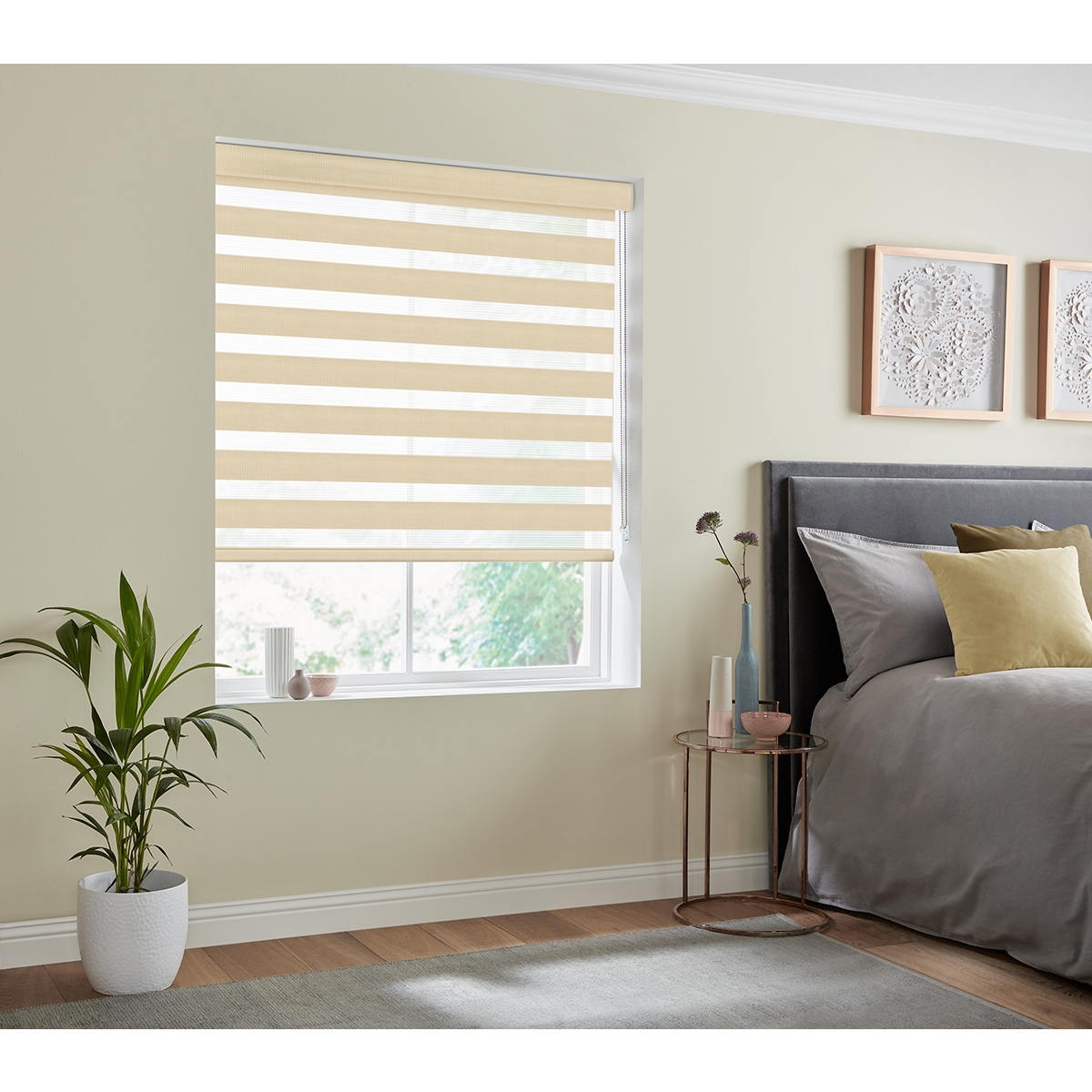 Product photograph of Milan Cream Fifty50 Blinds from Choice Furniture Superstore.