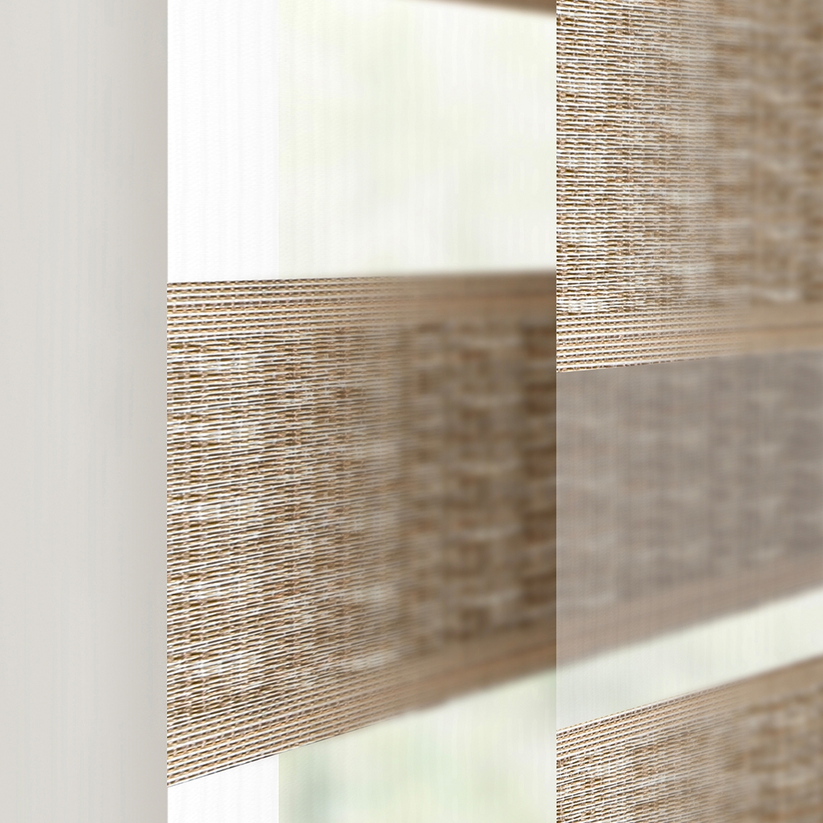 Product photograph of Rattan Oak Fifty50 Blinds from Choice Furniture Superstore.