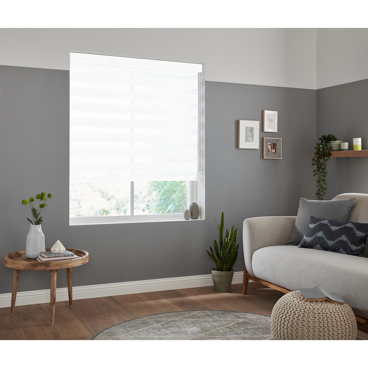 Product photograph of Rattan White Fifty50 Blinds from Choice Furniture Superstore.