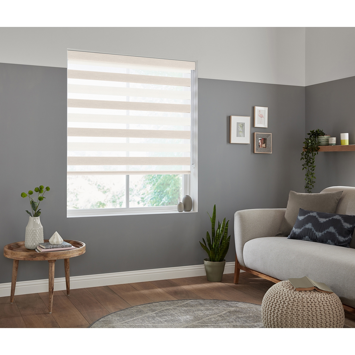 Product photograph of Gemini White Fifty50 Blinds from Choice Furniture Superstore.