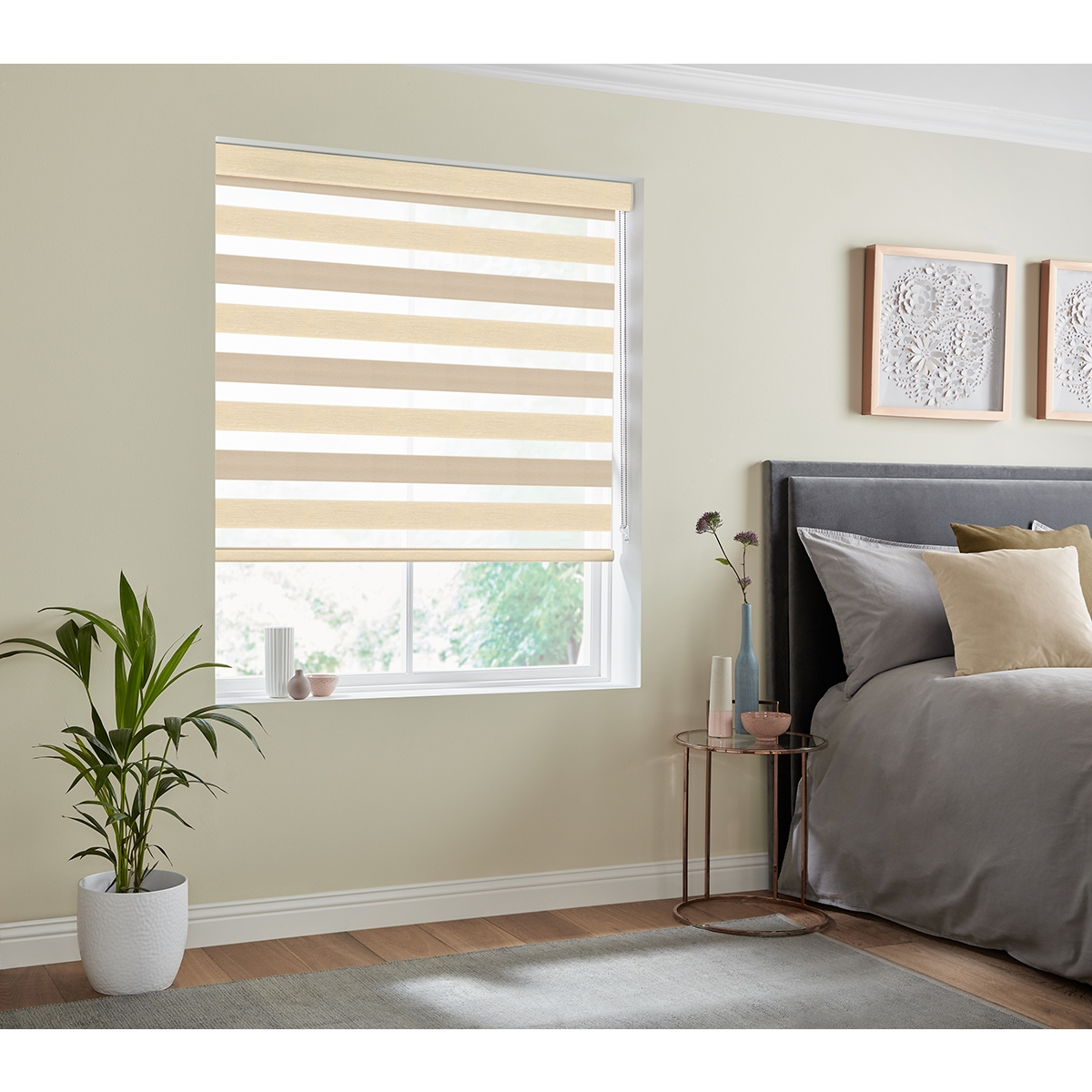 Product photograph of Gemini Beige Fifty50 Blinds from Choice Furniture Superstore.