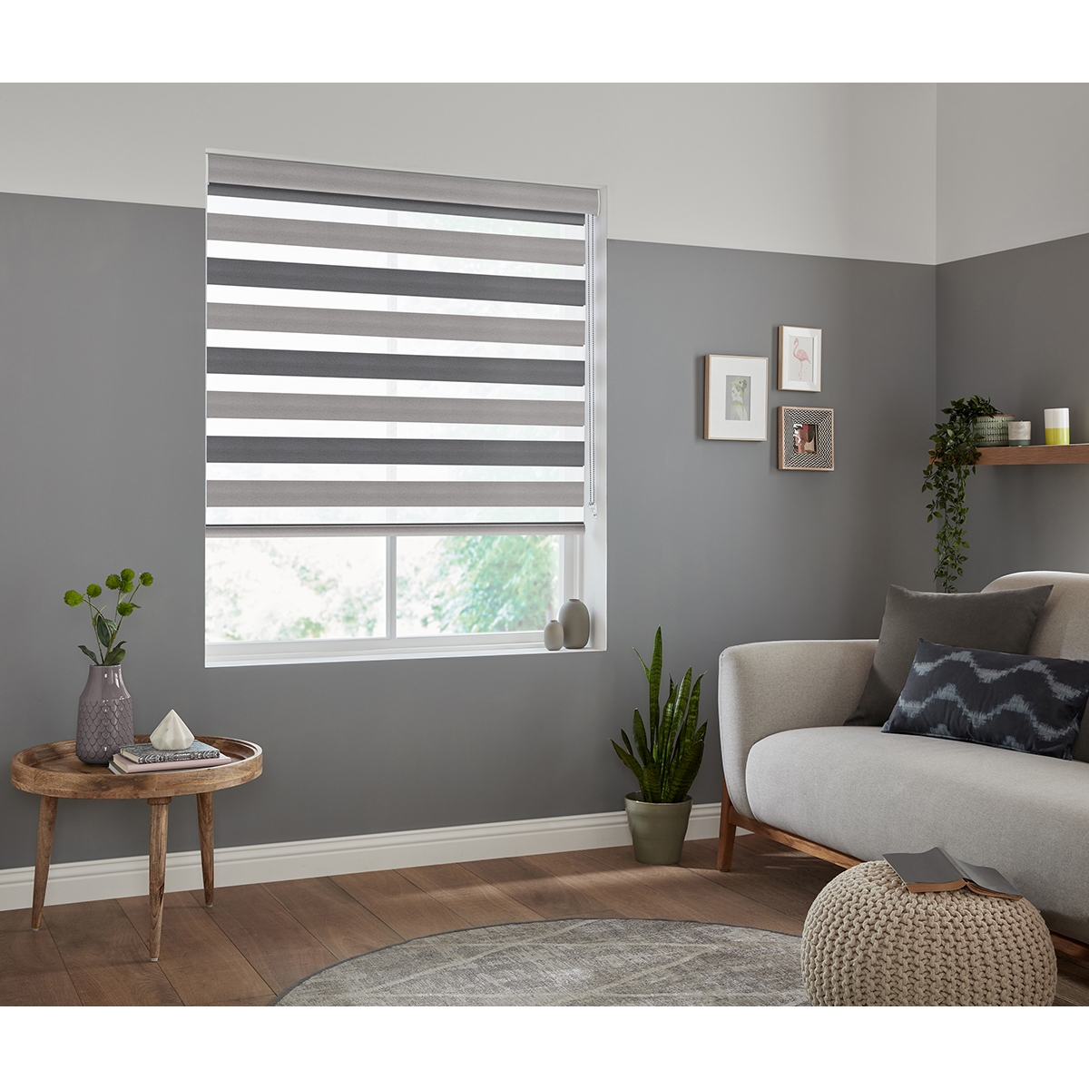 Product photograph of Gemini Grey Fifty50 Blinds from Choice Furniture Superstore.