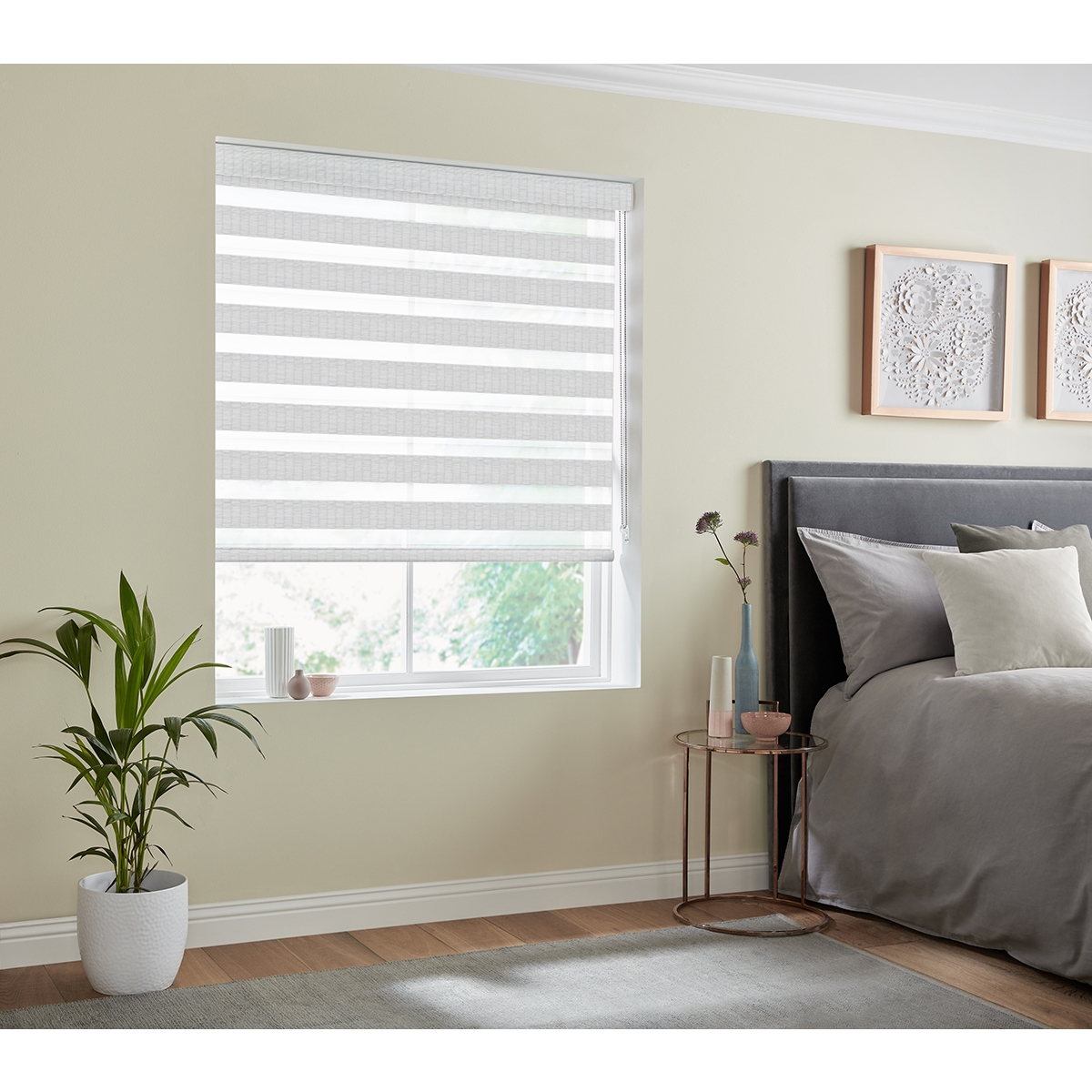 Product photograph of Hive Silver Fifty50 Blinds from Choice Furniture Superstore.