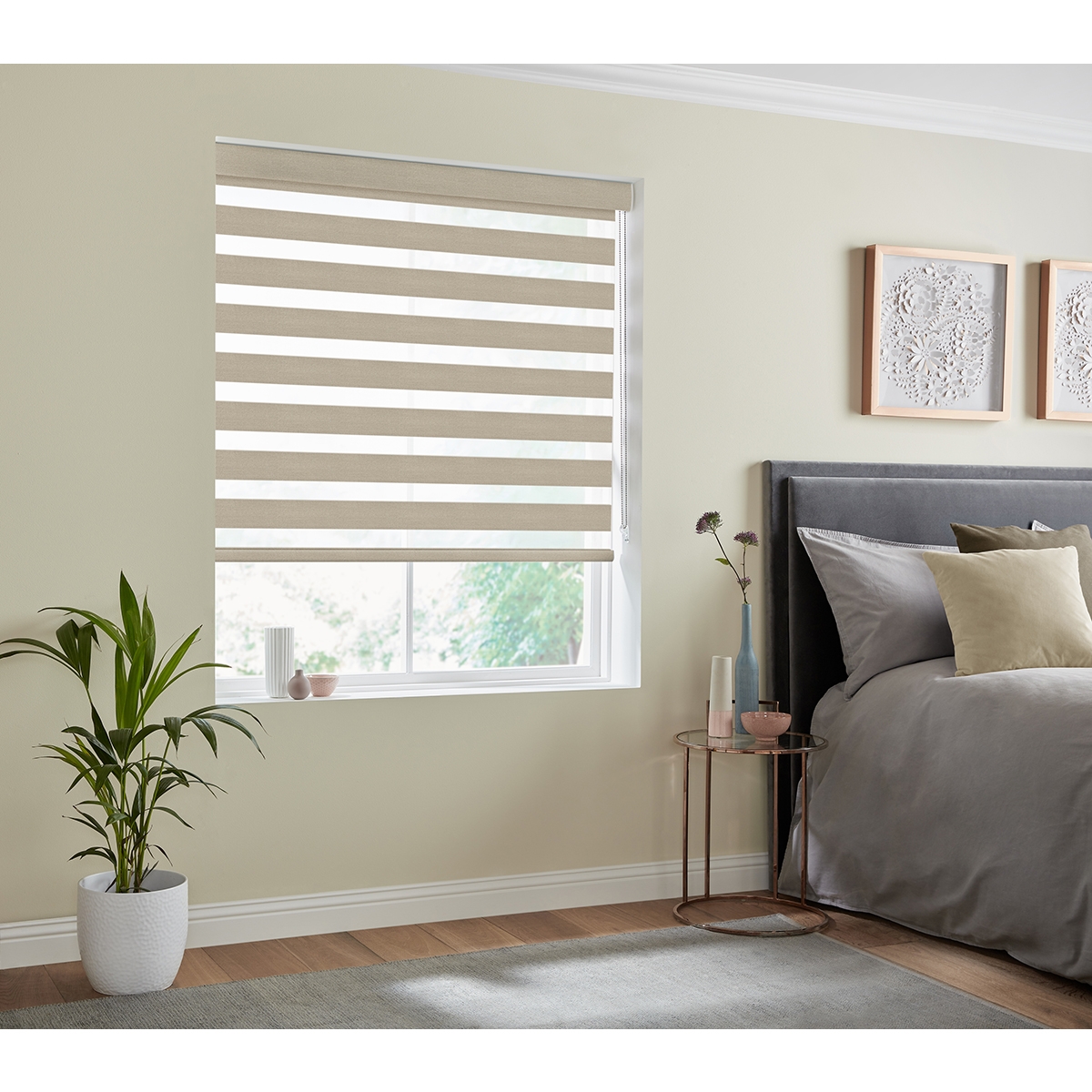 Product photograph of Vienna Mink Fifty50 Blinds from Choice Furniture Superstore.