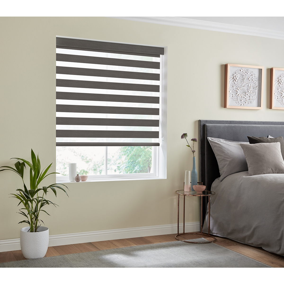 Product photograph of Vienna Anthracite Fifty50 Blinds from Choice Furniture Superstore.