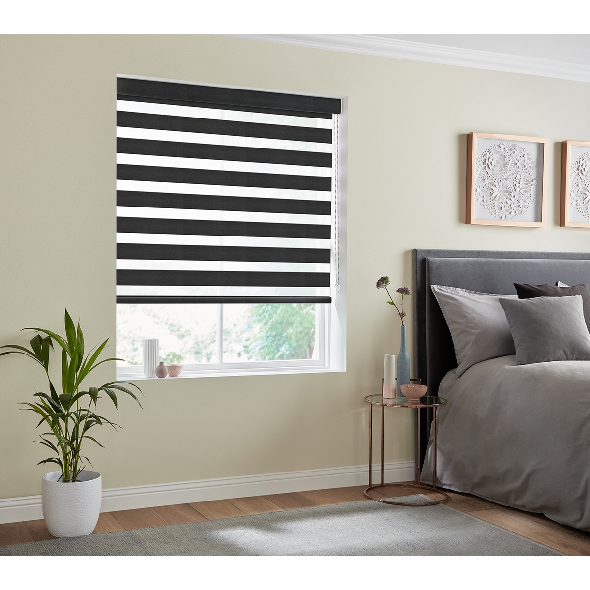 Product photograph of Vienna Black Fifty50 Blinds from Choice Furniture Superstore.