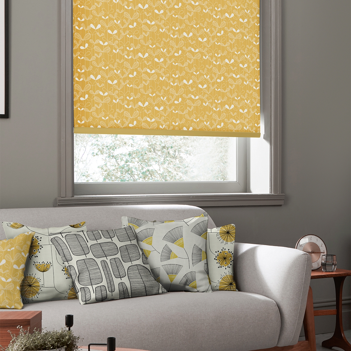 Product photograph of Saplings Sunflower Roller Blind from Choice Furniture Superstore.