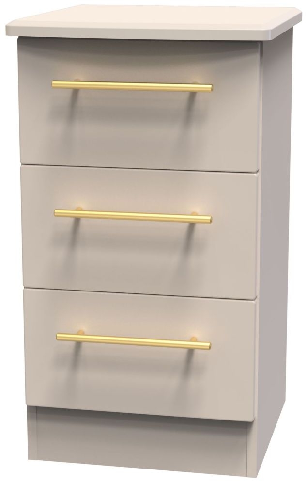 Product photograph of Haworth 3 Drawer Bedside Cabinet from Choice Furniture Superstore.