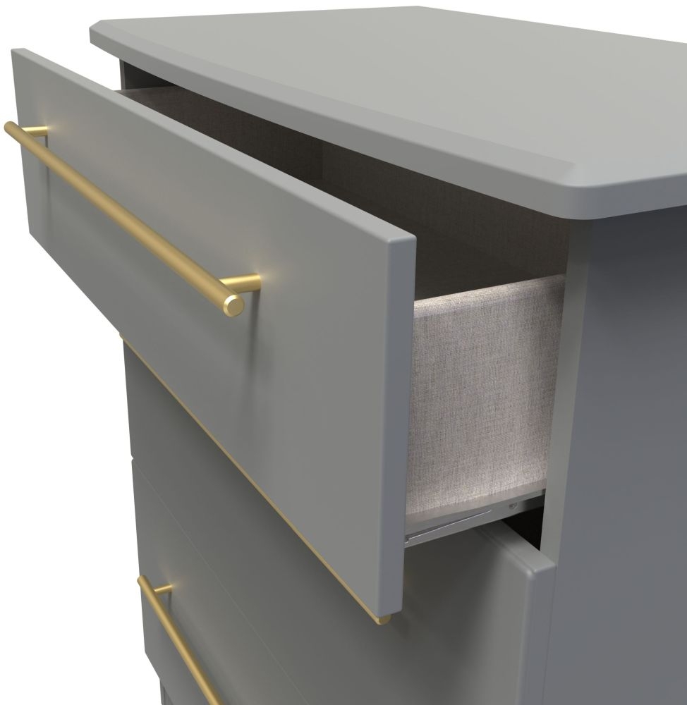 Product photograph of Haworth Dusk Grey 3 Drawer Chest from Choice Furniture Superstore.