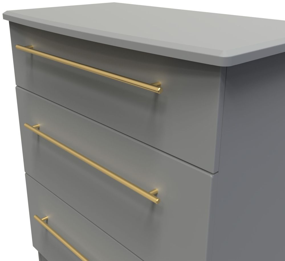 Product photograph of Haworth Dusk Grey 3 Drawer Chest from Choice Furniture Superstore.