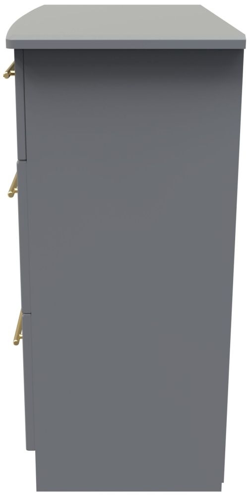 Product photograph of Haworth Dusk Grey 3 Drawer Chest from Choice Furniture Superstore.