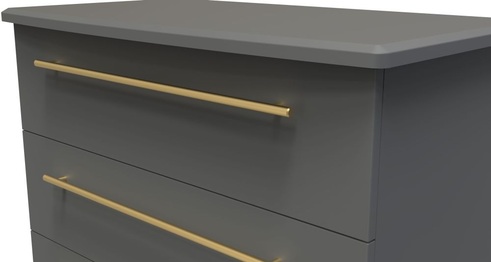 Product photograph of Haworth Dusk Grey 4 Drawer Chest from Choice Furniture Superstore.