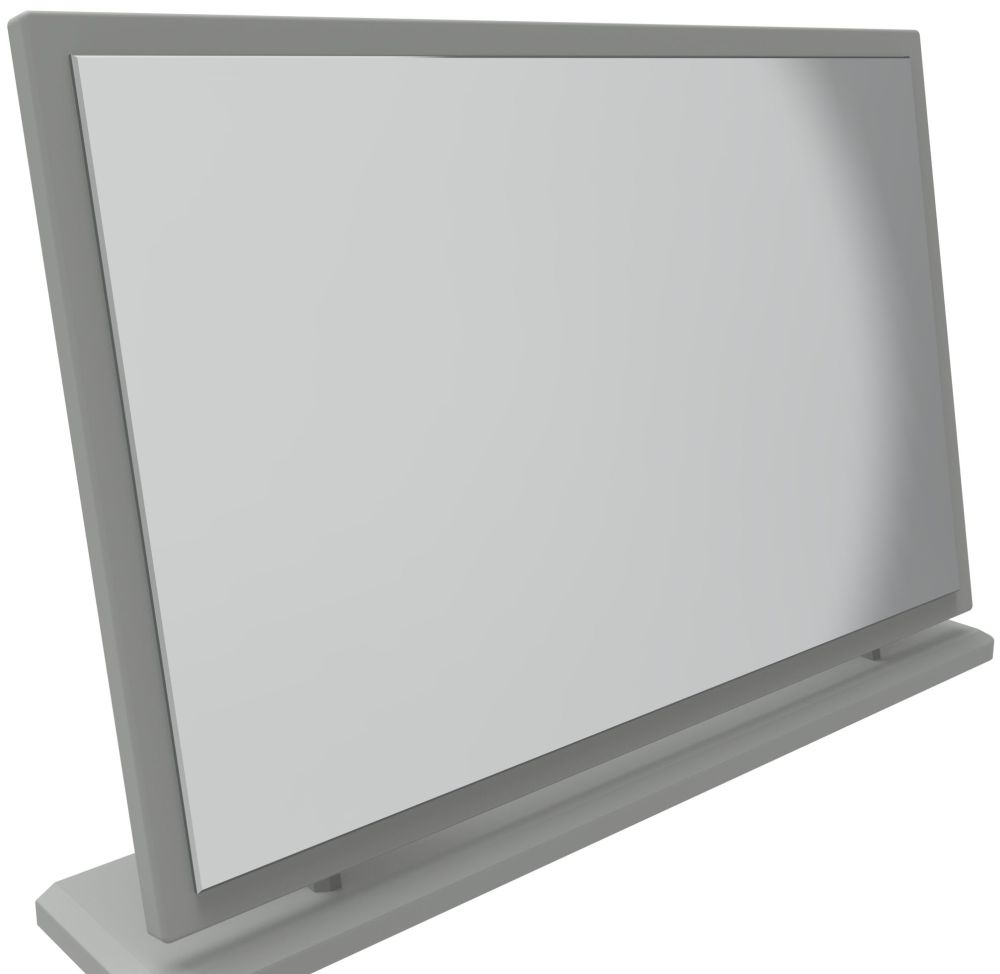 Product photograph of Haworth Dusk Grey Large Mirror - 74 5cm X 49cm from Choice Furniture Superstore.