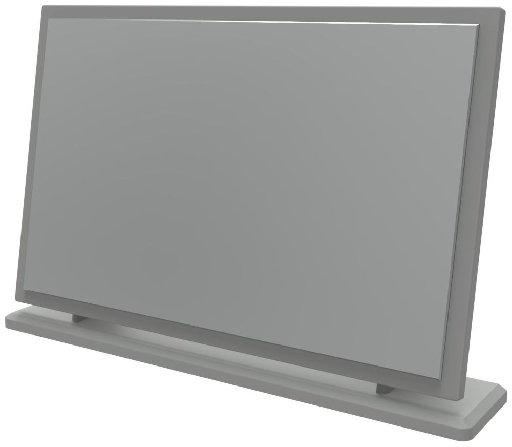 Product photograph of Haworth Dusk Grey Large Mirror - 74 5cm X 49cm from Choice Furniture Superstore.