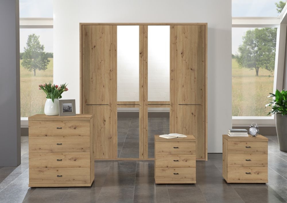 Product photograph of Dakar 2 Wardrobes With Passe-partout Frame And Slate Handles from Choice Furniture Superstore.