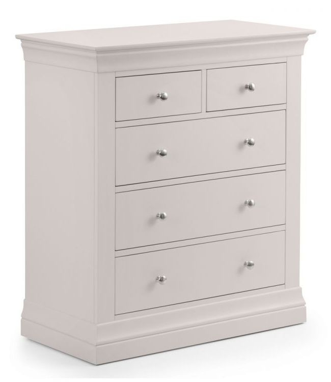 Product photograph of Clermont Light Grey 3 2 Drawer Chest from Choice Furniture Superstore.