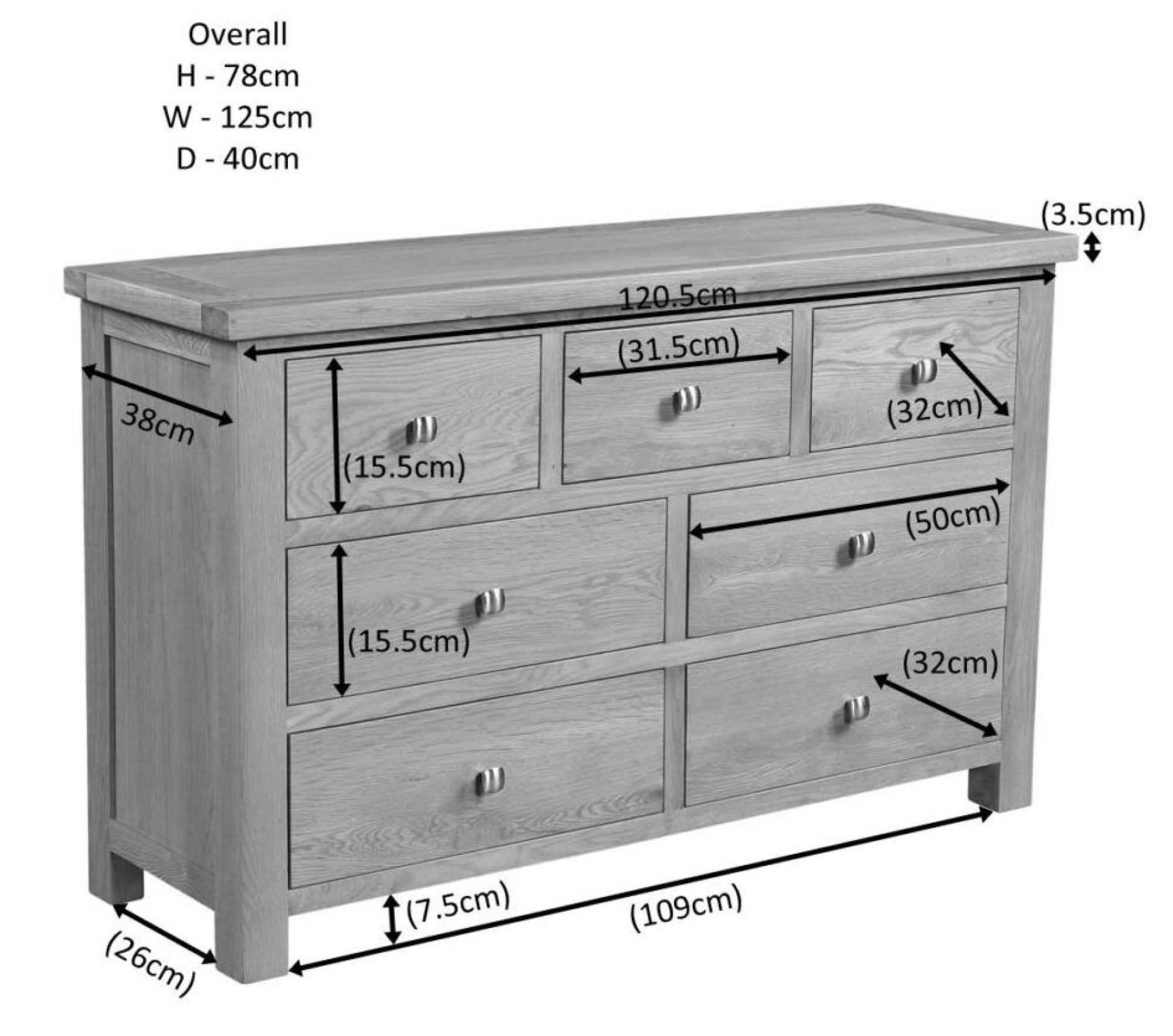 Product photograph of Original Rustic Oak 3 4 Drawer Chest from Choice Furniture Superstore.