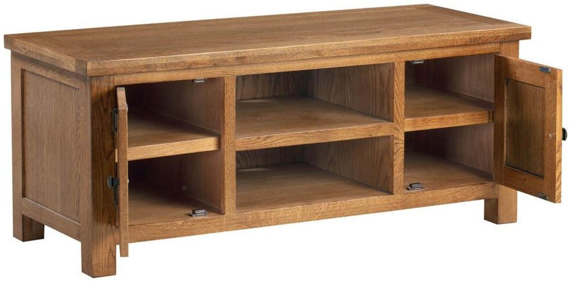 Product photograph of Original Rustic Oak 120cm Tv Unit from Choice Furniture Superstore.