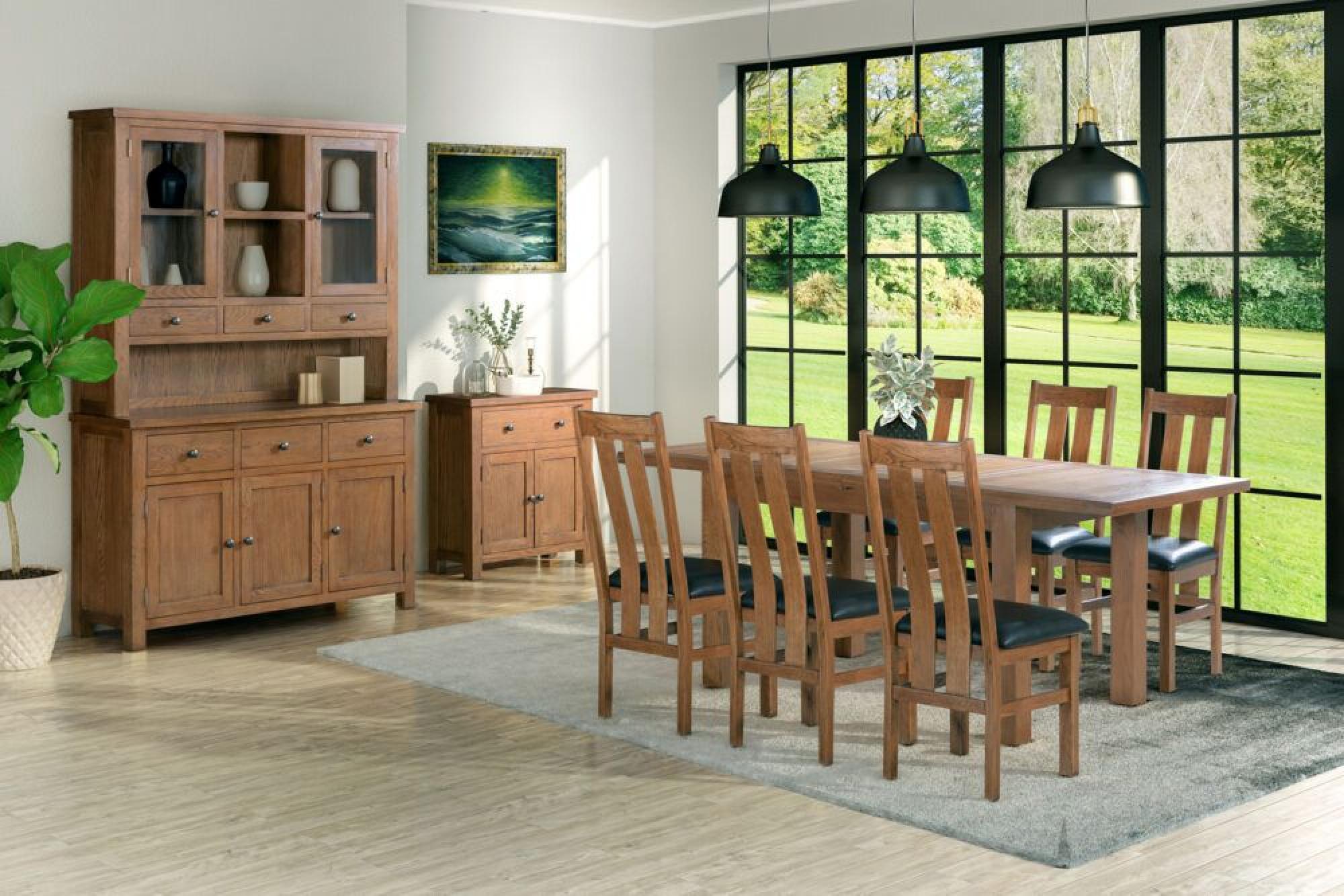 Product photograph of Original Rustic Oak 80cm Compact 2 Door Sideboard from Choice Furniture Superstore.